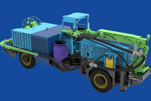 Ham-20 Robot Wet Shot Crycrete Truck Concrete Transportista para minería subterránea 